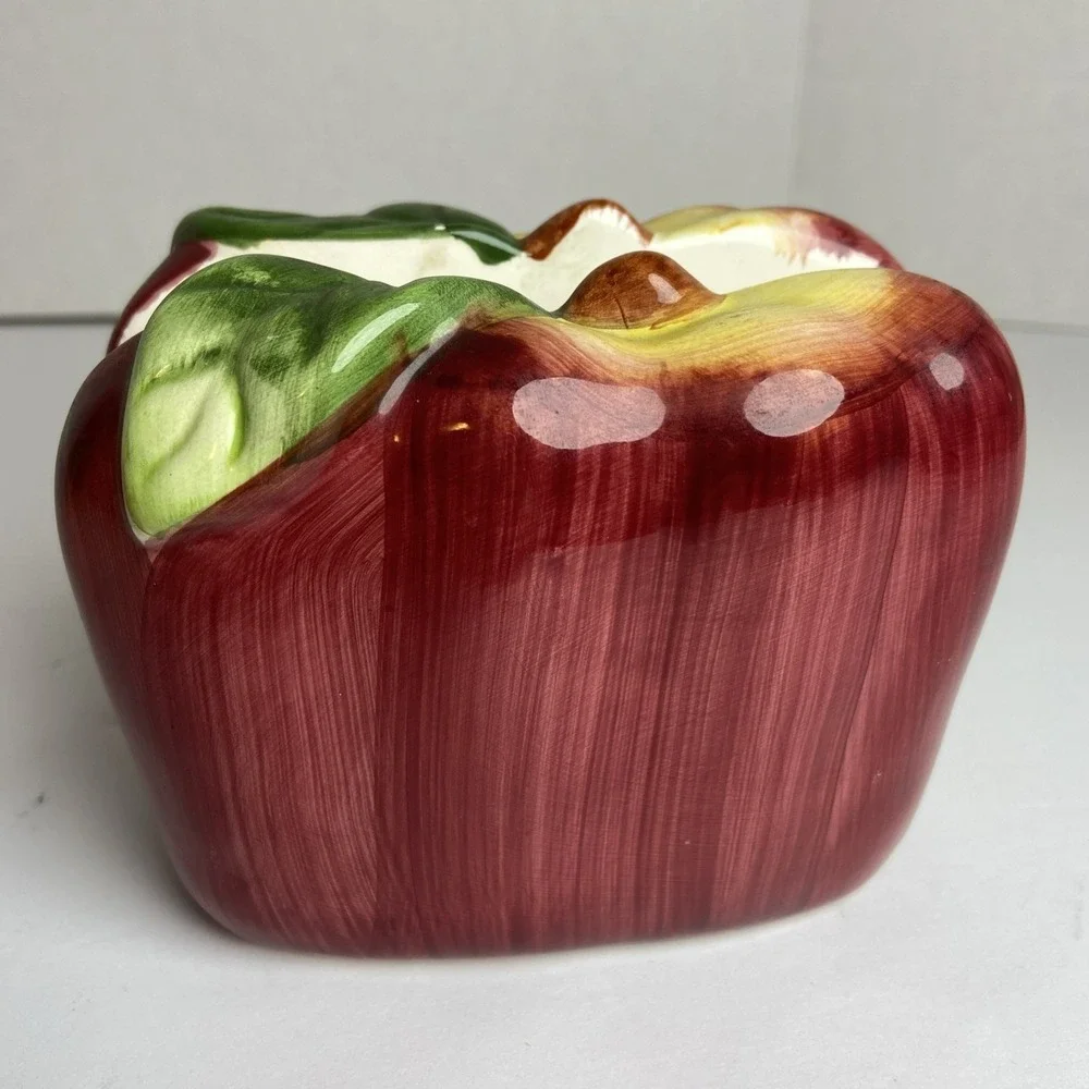 Vintage Ceramic Apple Napkin Holder‎ Farmhouse Kitchen